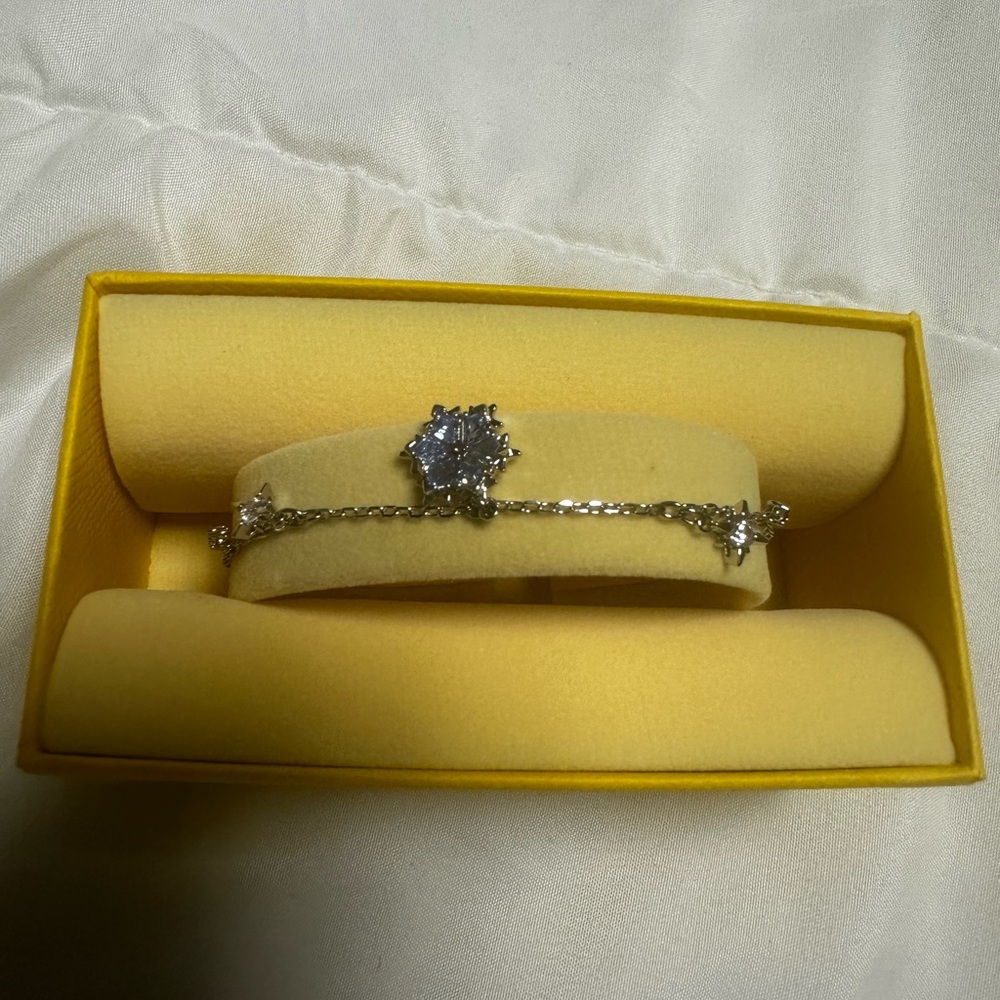 Swarovski Silver Bracelet with Star Accents